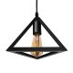 Lampara Colgante Metalica Triangular 12